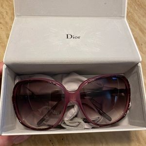 Dior purple sunglasses